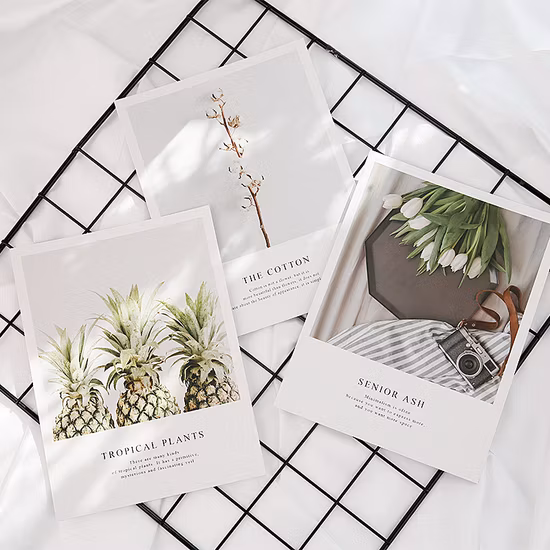 Carte de vœux d'art de paysage, beau Design Floral, carte d'anniversaire pour ami, vente en gros