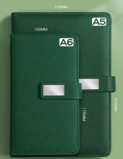 Kit cadeau d'entreprise stylo pour ordinateur portable en cuir dans un ensemble pour la promotion