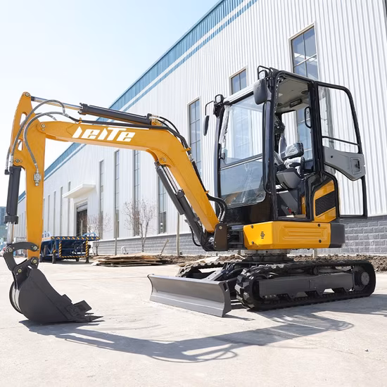 0.8t/1t/1.2t/1.7t/2.0t petit mini châssis diesel électrique sur chenilles télescopique accessoires de gros ferme/construction personnalisée avec mini pelle à creuser CE/Euro5