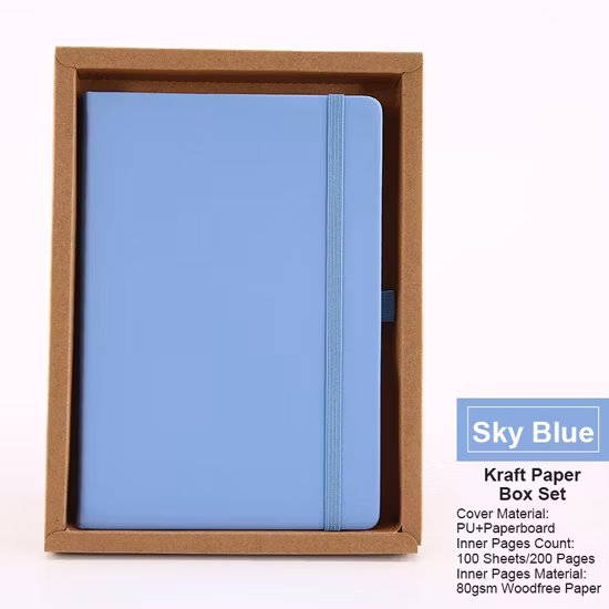 Journal A5 personnalisé pour journal de bureau de cadeau de promotion avec logo personnalisé de porte-stylo